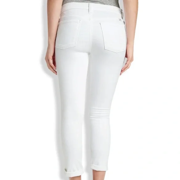 Lucky Brand White Straight-Leg Brooke Cropped Jeans size 4 - Picture 6 of 7